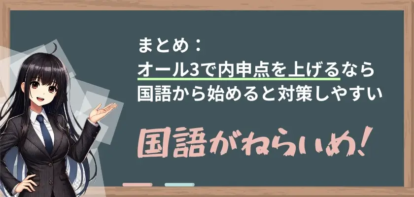 オール3 内申点⑤